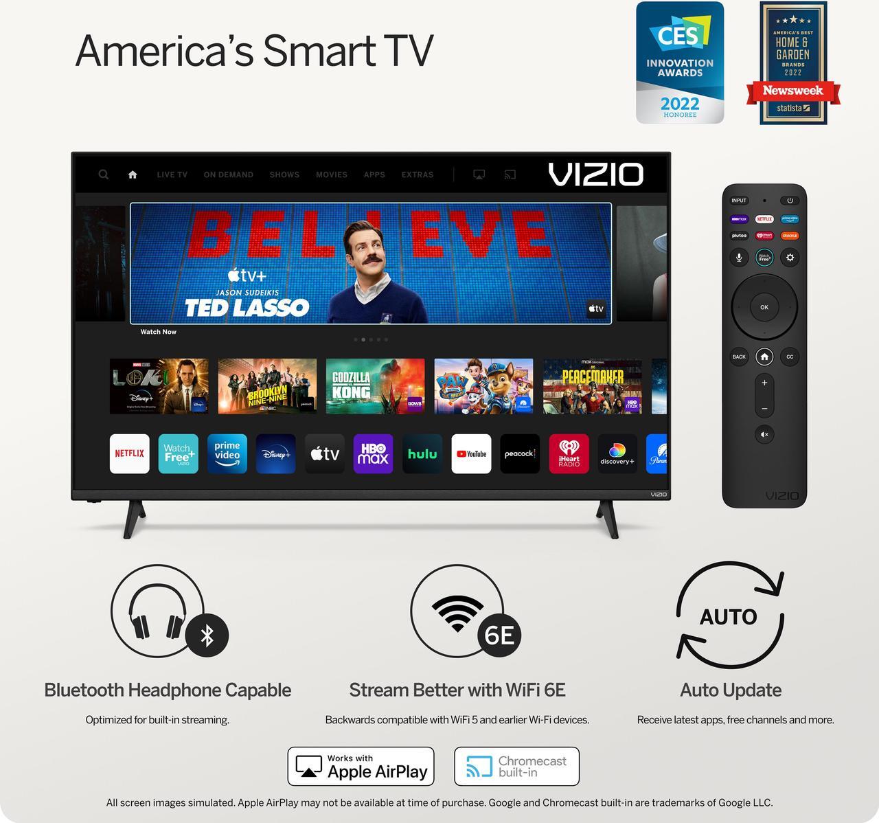 Alt view image 6 of 20 - VIZIO 50-inch MQX-Series 4K 120Hz QLED HDR10+ Smart TV with Dolby Vision, Active Full Array, 240Hz @ 1080p PC Gaming, WiFi 6E, Apple AirPlay, Chromecast Built-in, M50QXM-K01 2023