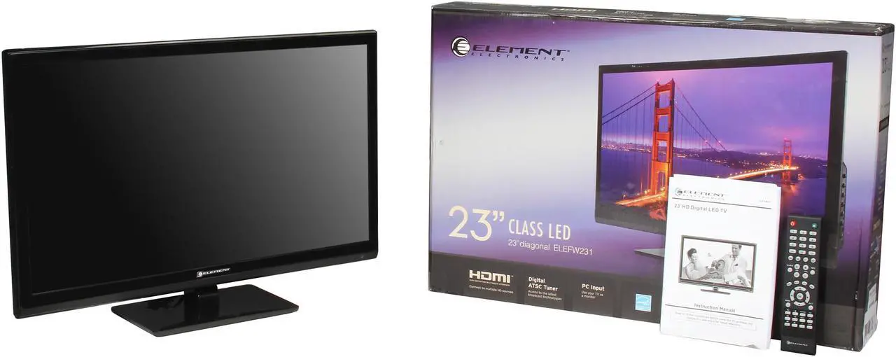 Alt view image 9 of 9 - ELEMENT 23" 720p LED-LCD HDTV -