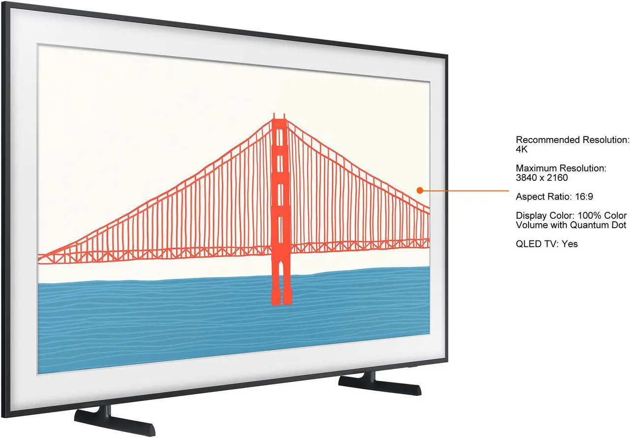 Alt view image 4 of 13 - Samsung QN75LS03AAFXZA The Frame 4K QLED (2021)