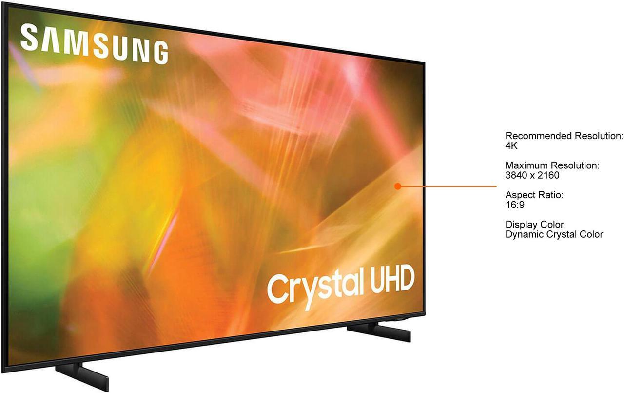Alt view image 4 of 8 - Samsung 43" Class AU8000 Series LED 4K UHD Smart TV (UN43AU8000FXZA, 2021)