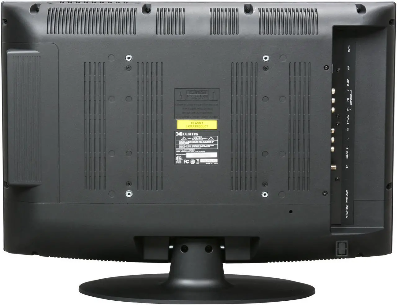 Alt view image 5 of 9 - Curtis LCDVD2454A 24" Combo TV 1080P with DVD player