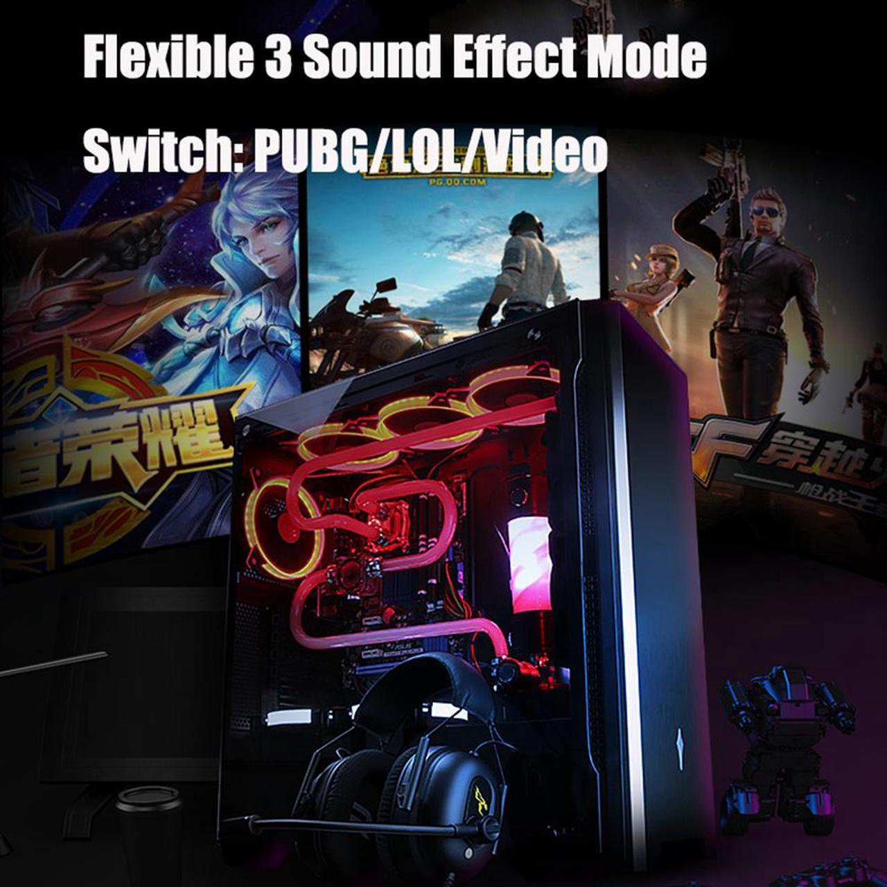Alt view image 6 of 7 - Somic G936N Gaming Headset 7.1 Virtual Gamer Headphone 3.5mm Wired Surround Sound Stereo Earphones with Mic for PS4 PC Games
