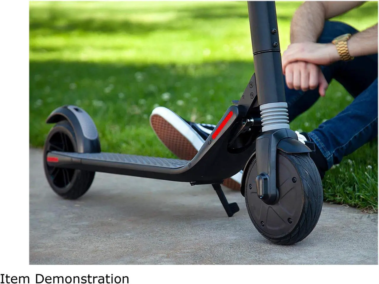 Alt view image 9 of 11 - Ninebot KickScooter by Segway ES3, Folding Electric KickScooter, w/ External Battery, Dark Gray