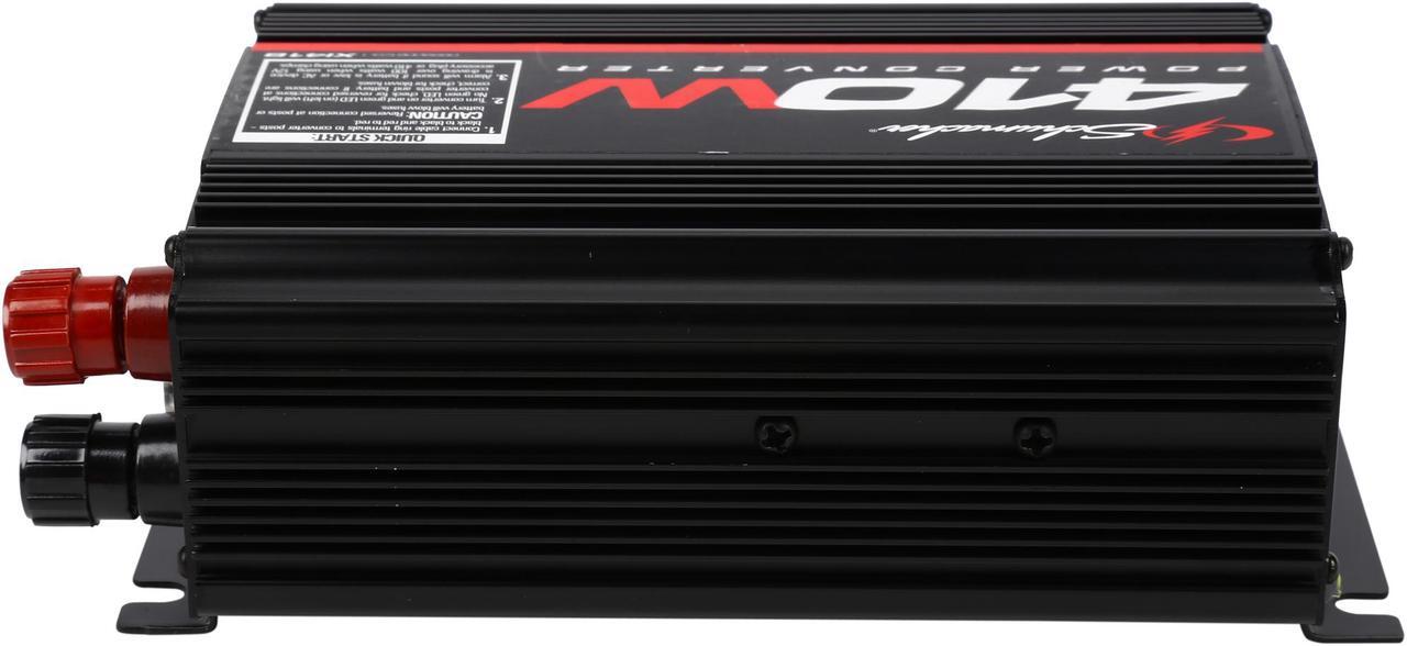 Alt view image 6 of 6 - Schumacher XI41B 'X-Line' 410W Power Inverter with Battery Clamps and 12V Male Adapter Plug