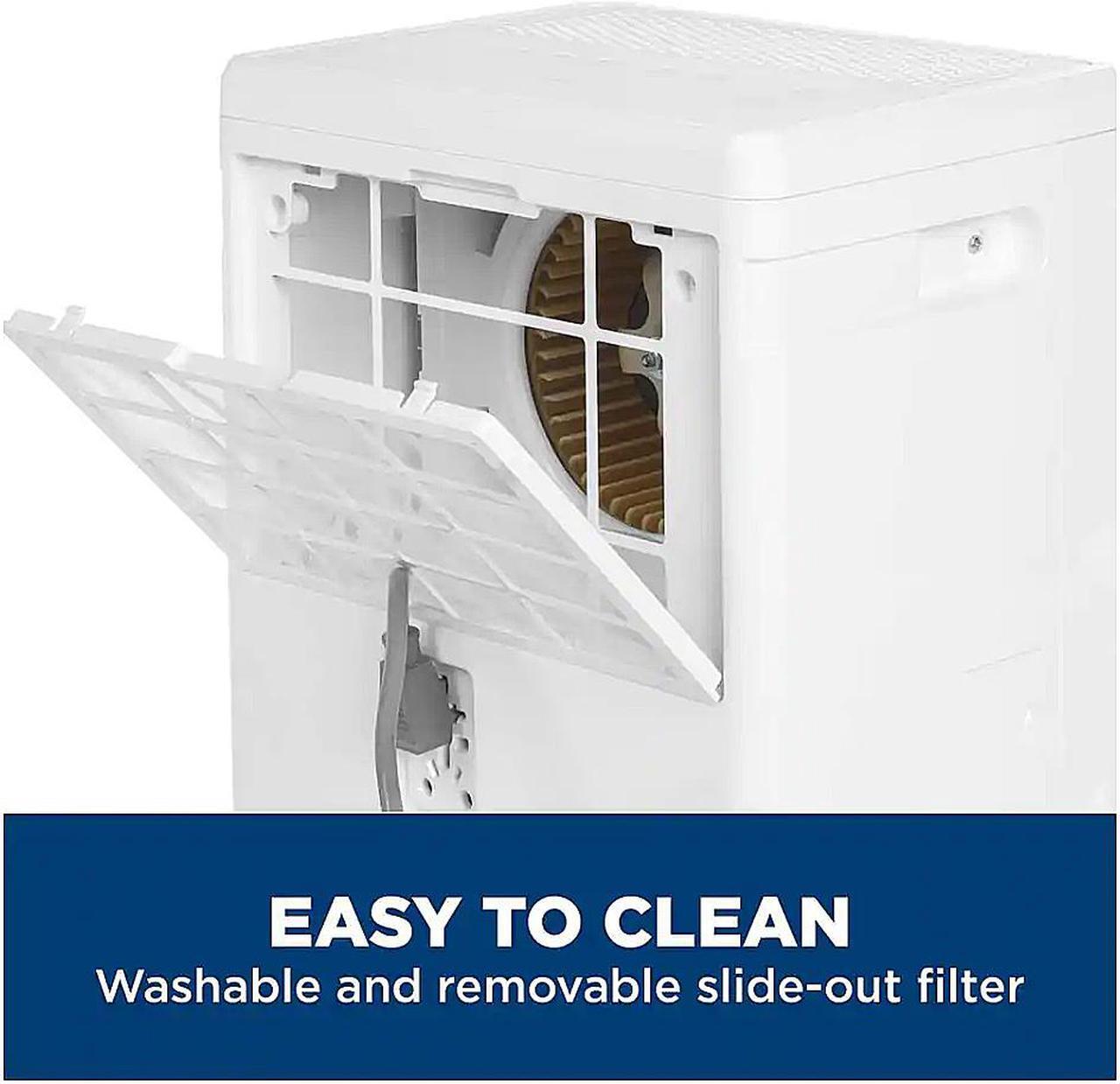 Alt view image 5 of 11 - GE ADHL35LA 35 Pint ENERGY STAR Portable Dehumidifier with Smart Dry for Very Damp Spaces White