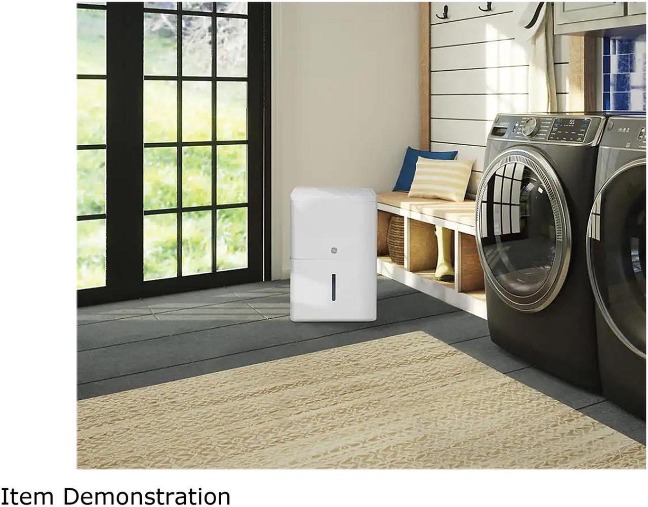 Alt view image 9 of 11 - GE ADHL35LA 35 Pint ENERGY STAR Portable Dehumidifier with Smart Dry for Very Damp Spaces White