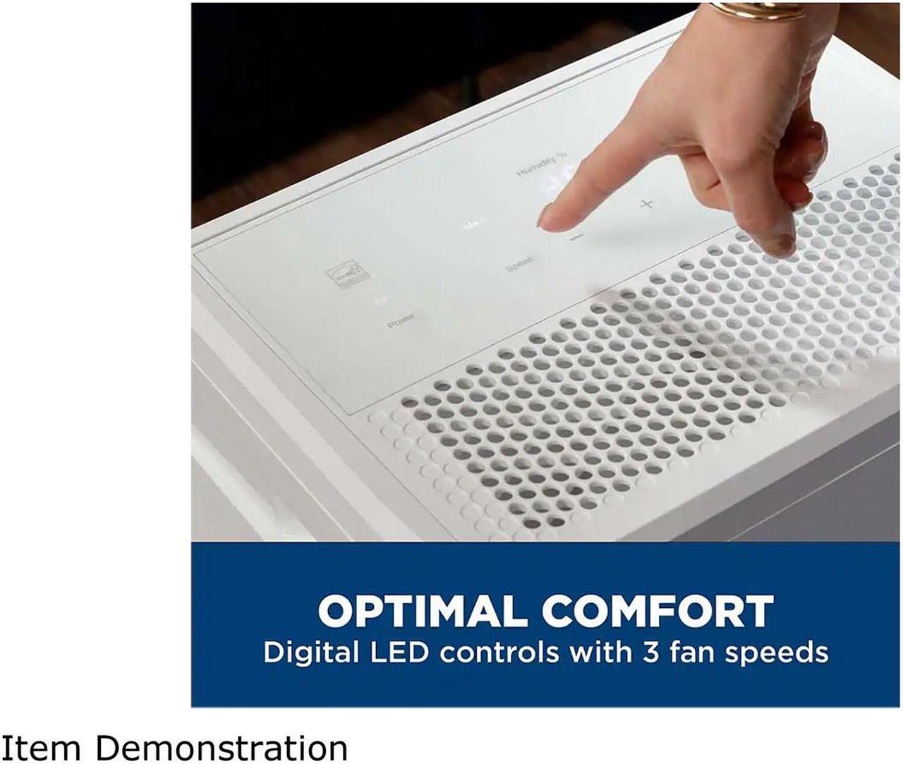 Alt view image 10 of 11 - GE ADHL35LA 35 Pint ENERGY STAR Portable Dehumidifier with Smart Dry for Very Damp Spaces White