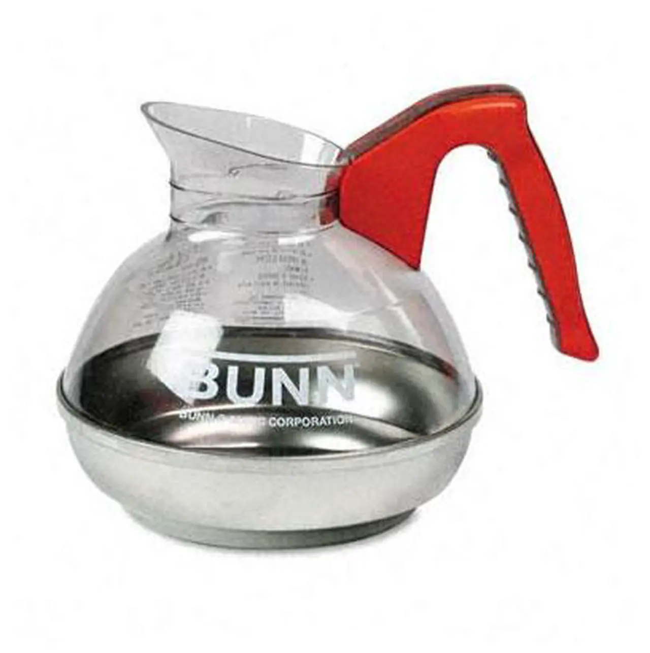 Main image of BUNN 6101 12-Cup Coffee Carafe for Pour-O-Matic Bunn Coffee Makers, Orange Handle