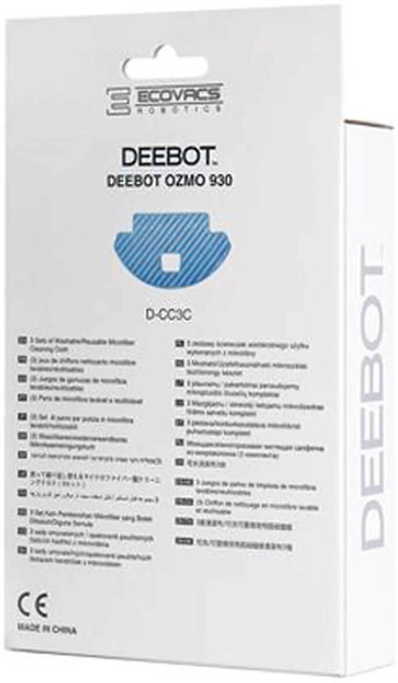 Alt view image 3 of 3 - Ecovacs DCC3C Replacement Micro-Fiber Mopping Pads for DEEBOT OZMO 930