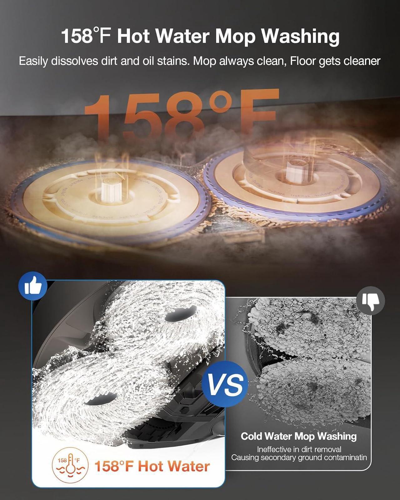Alt view image 9 of 10 - ECOVACS T30S PRO Robot Vacuum & Spinning Mop with Auto-Cleaning Station (OZT3MXP)