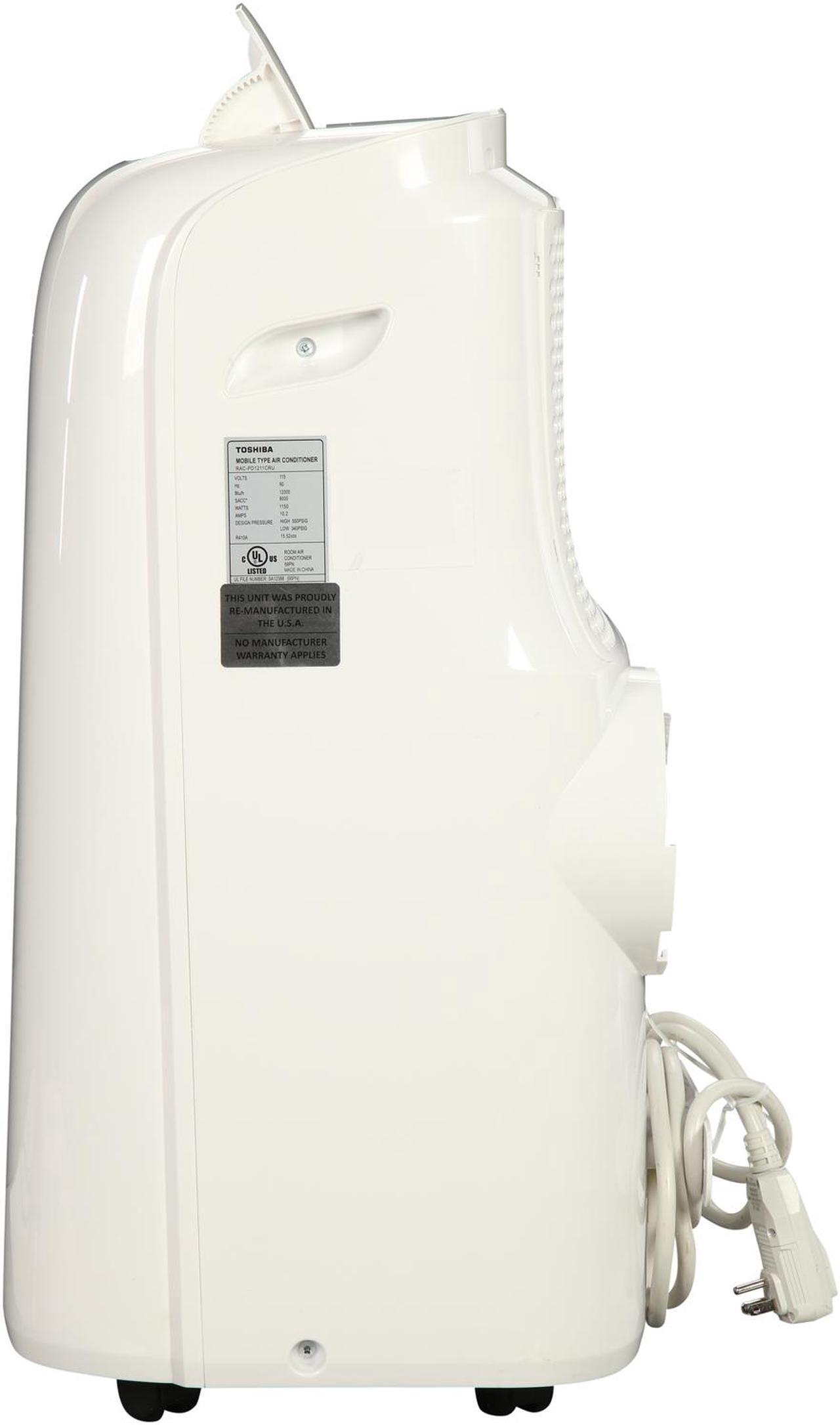 Alt view image 5 of 6 - Toshiba 12,000 BTU Portable Air Conditioner with Remote RACPD1211CRU