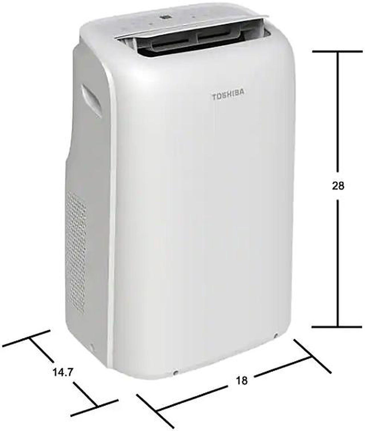 Alt view image 3 of 12 - Toshiba RAC-PD1013CWRU 10,000 / 7,000 DOE SACC Cooling Capacity (BTU) Portable Air Conditioner