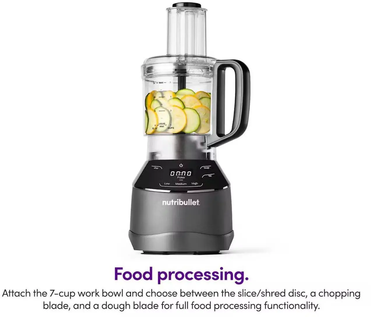 Alt view image 2 of 11 - NutriBullet NBKS50100 Black 32oz Cup Jar Size Triple Prep System