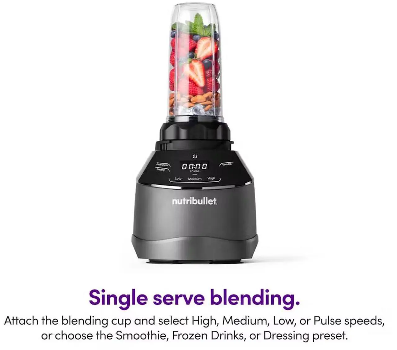Alt view image 8 of 11 - NutriBullet NBKS50100 Black 32oz Cup Jar Size Triple Prep System