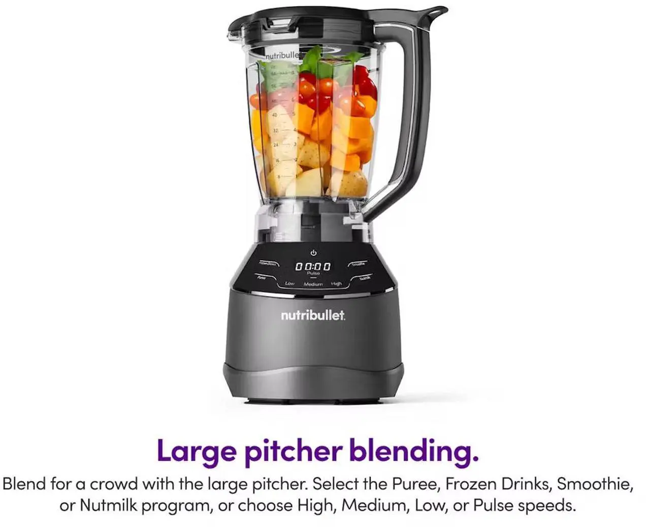 Alt view image 9 of 11 - NutriBullet NBKS50100 Black 32oz Cup Jar Size Triple Prep System