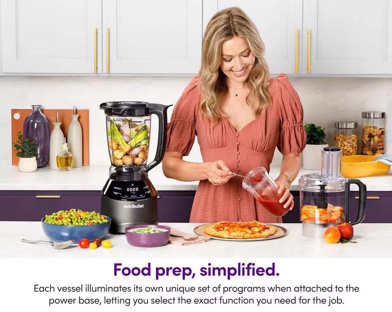 Alt view image 11 of 11 - NutriBullet NBKS50100 Black 32oz Cup Jar Size Triple Prep System