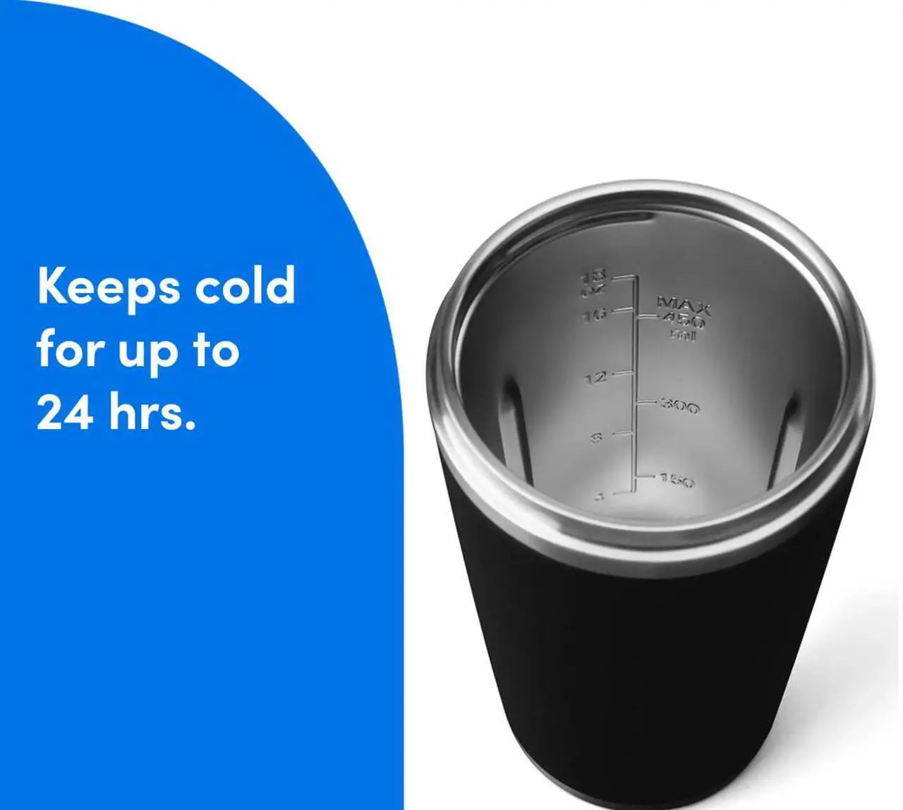 Alt view image 4 of 15 - NutriBullet NBPB50350AW Black 20 ounces Jar Size Flip Insulated Portable Blender 1