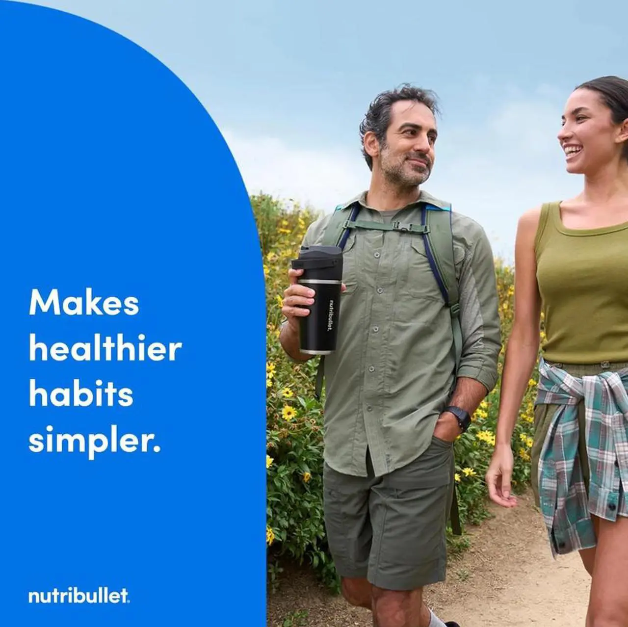Alt view image 3 of 5 - NutriBullet NBPB10350 Washed Denim 12oz Jar Size Portable Blender