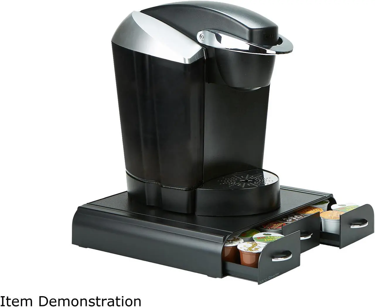 Alt view image 2 of 6 - Mind Reader TRY3PC-BLK "Anchor" Coffee Pod Storage Drawer for Keurig K-Cup, 36 Capacity