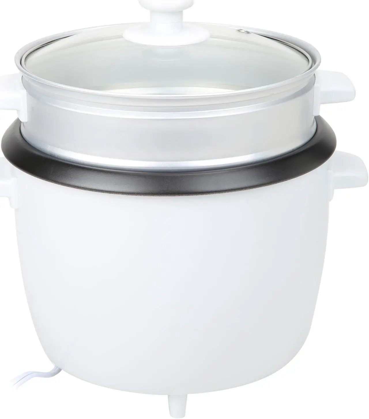 Alt view image 5 of 7 - Tayama RC-8  8 Cups Uncooked / 16 Cups Cooked Rice Cooker with Steam Tray, White