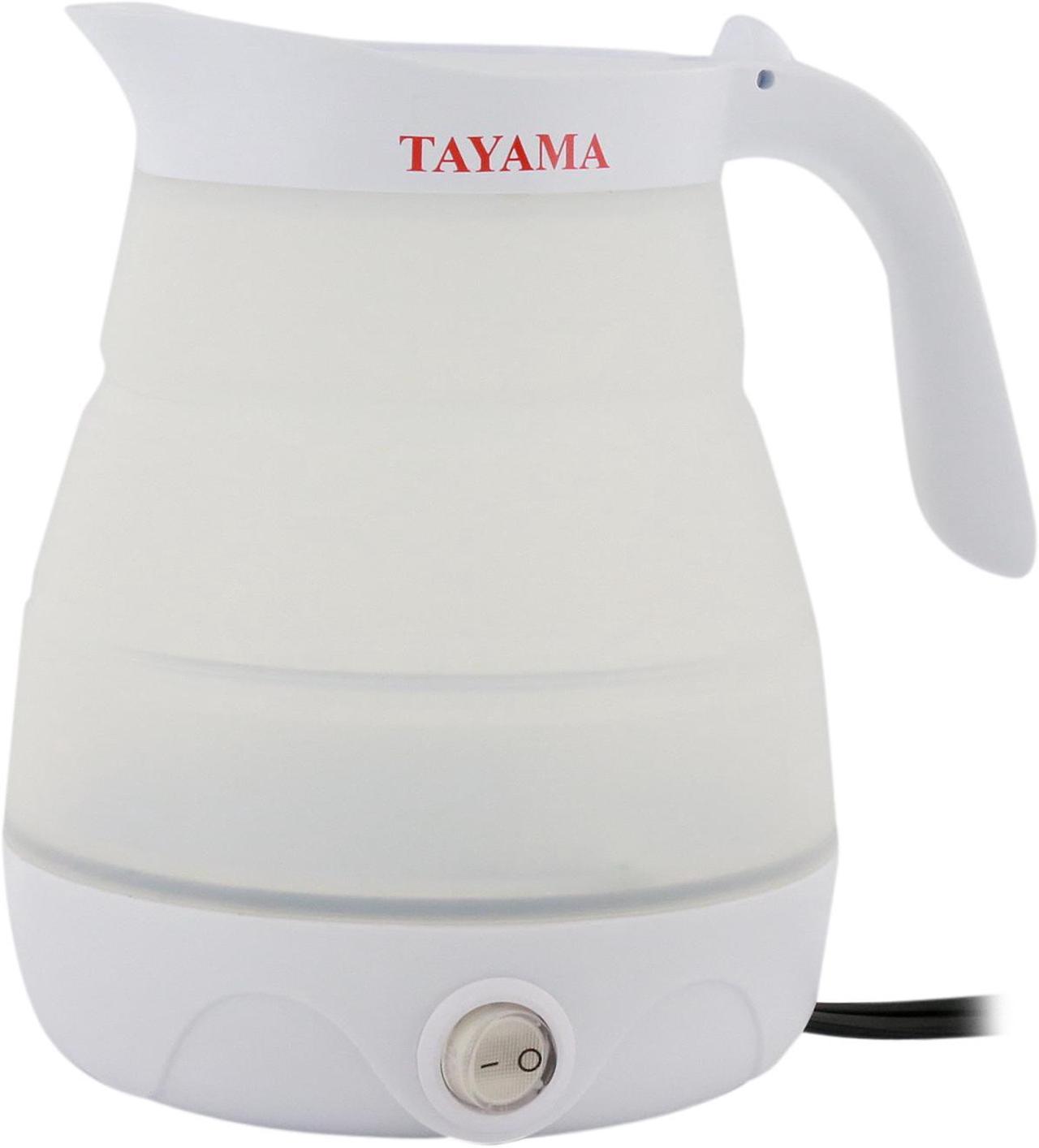 Tayama Travel Foldable Electric Kettle, White TFK-002