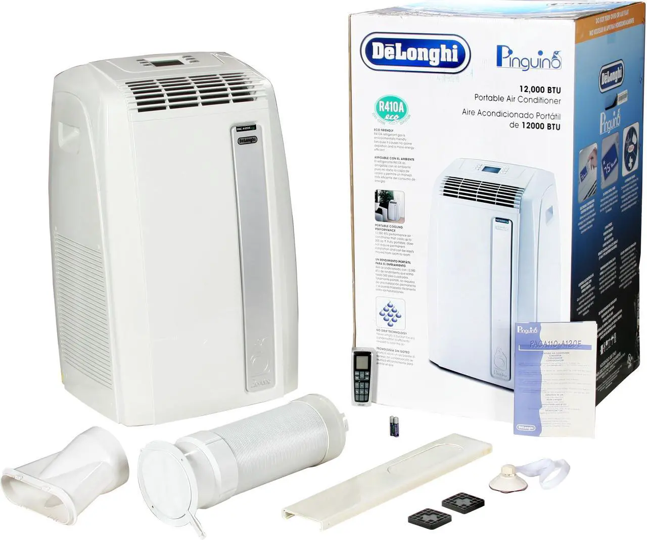 Alt view image 6 of 6 - DeLonghi PAC A120E 12,000 Cooling Capacity (BTU) Portable Air Conditioner