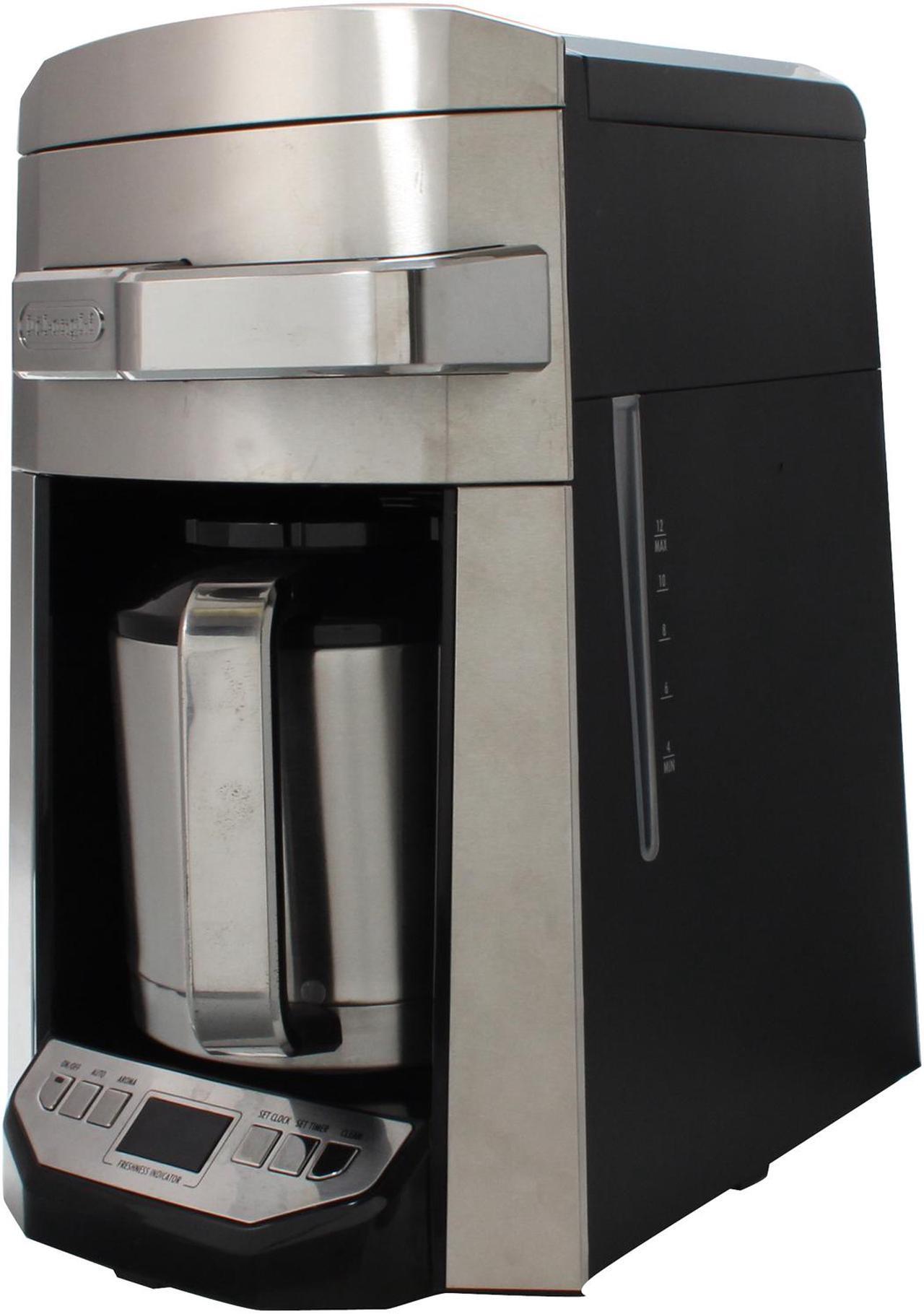 Alt view image 2 of 7 - DeLonghi DCF6212TTC 12-Cup Stainless Steel Drip Coffee Maker