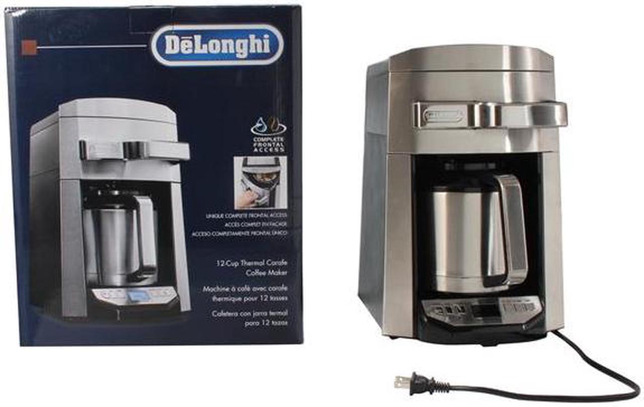 Alt view image 7 of 7 - DeLonghi DCF6212TTC 12-Cup Stainless Steel Drip Coffee Maker