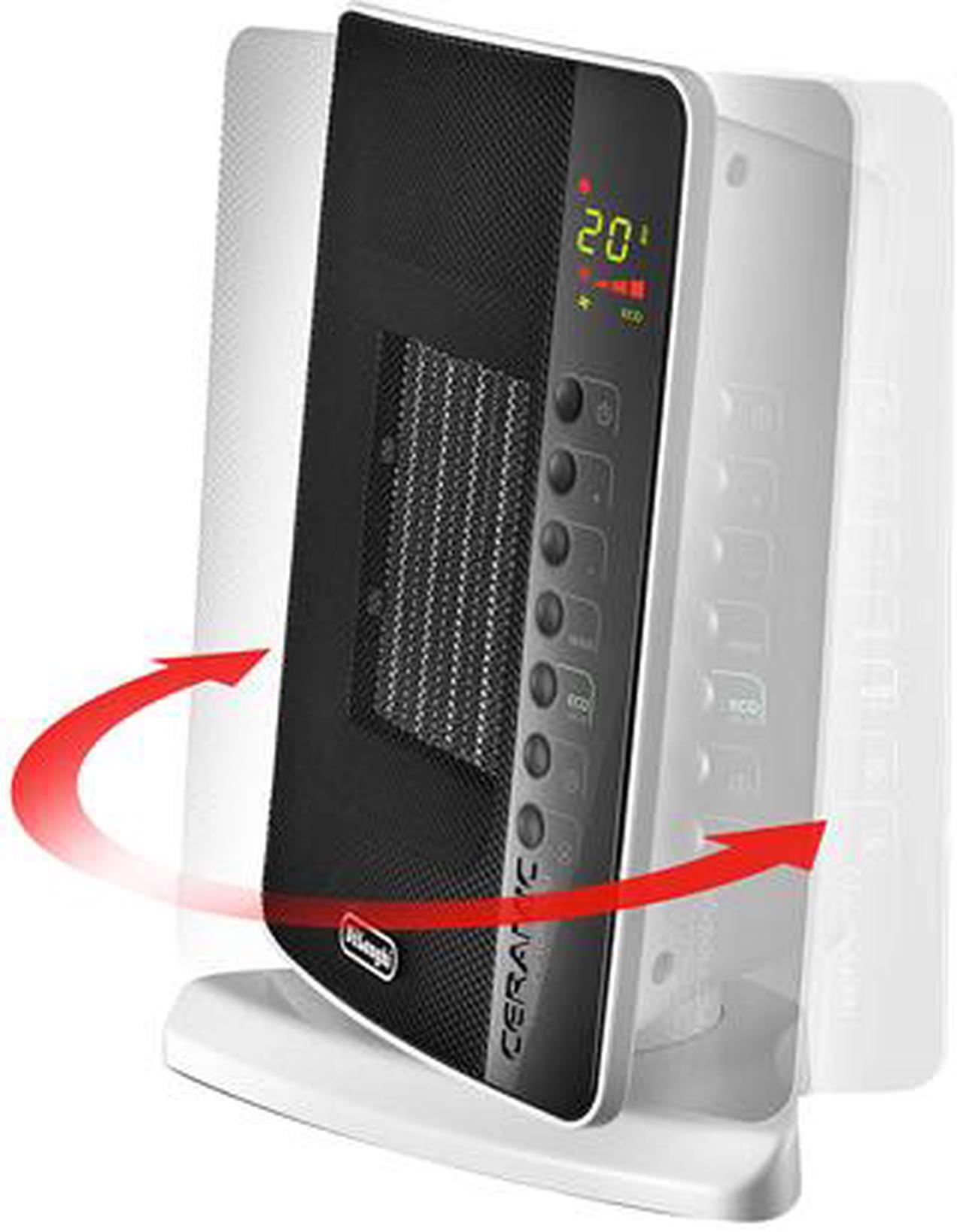 Alt view image 4 of 6 - DeLonghi DCH7093ER Digital Flat Panel Ceramic Heater with Remote Control