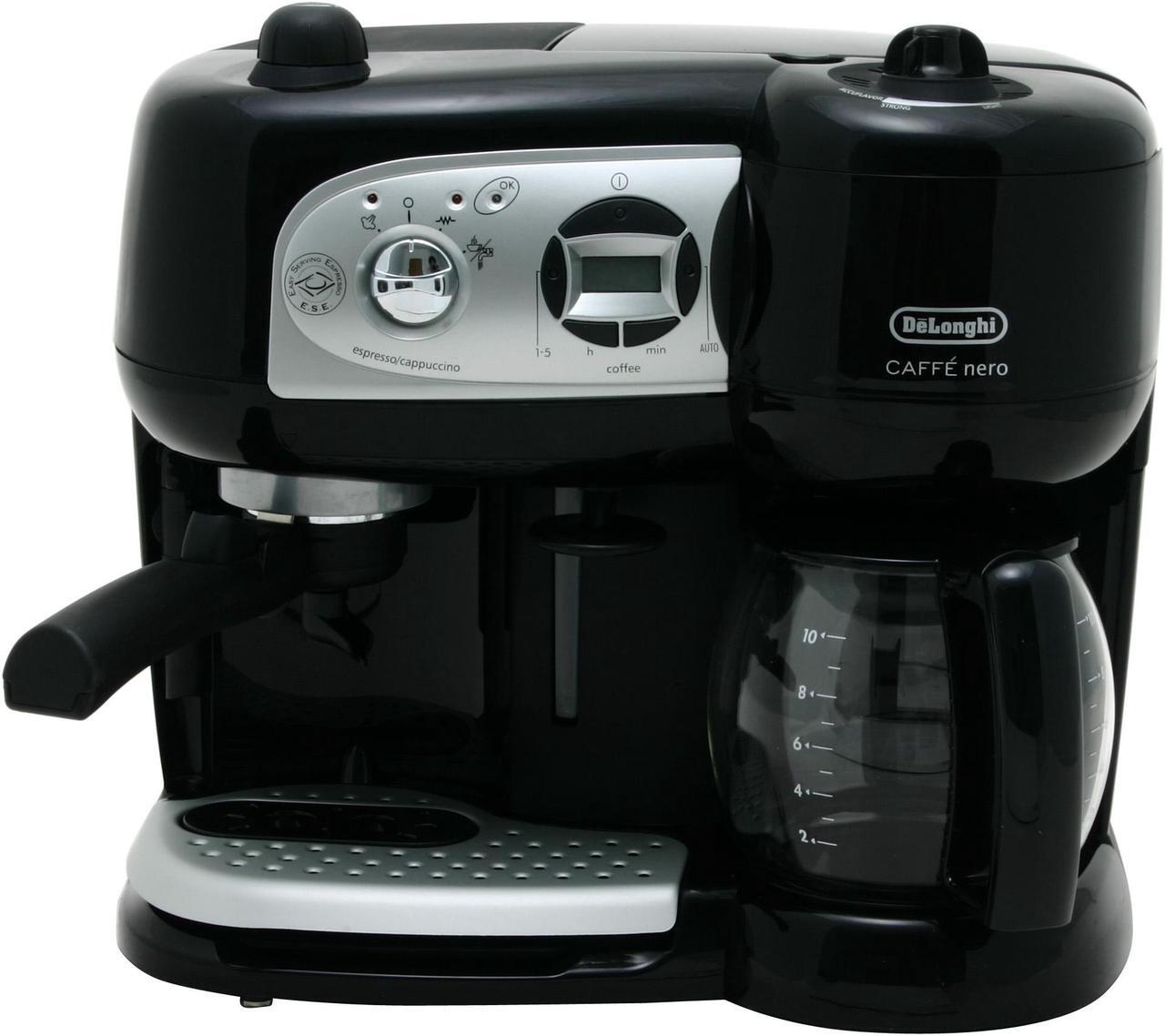 Alt view image 3 of 8 - DeLonghi BCO264B Cafe Nero Combination Coffee and Espresso Machine