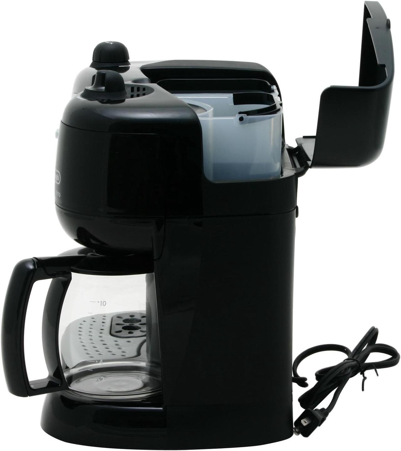 Alt view image 5 of 8 - DeLonghi BCO264B Cafe Nero Combination Coffee and Espresso Machine