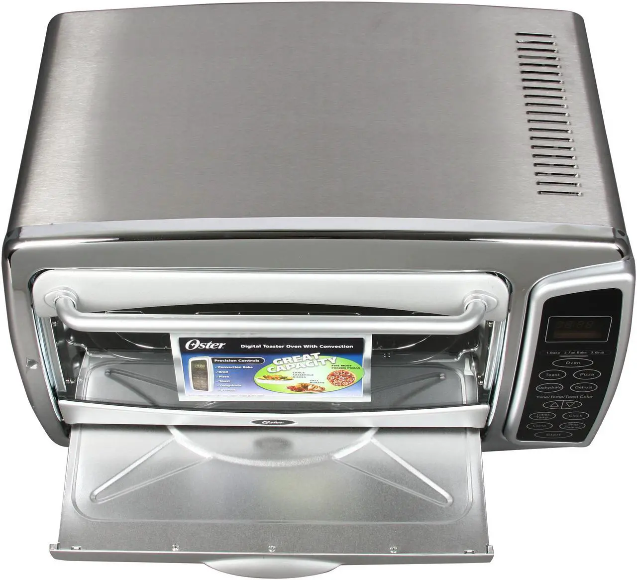 Alt view image 5 of 7 - Oster 6058 Stainless Steel 6 Slice Digital Toaster Oven