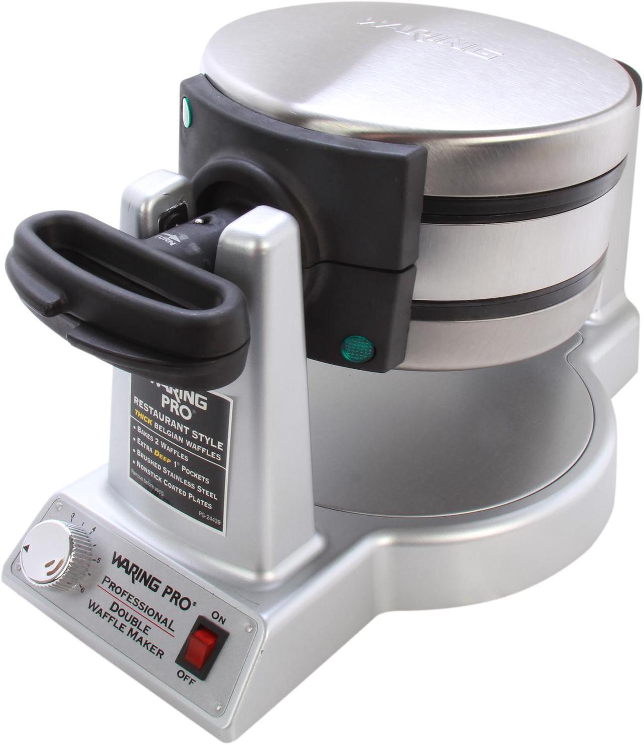 Main image of Waring Pro WMK600 Stainless Steel Double Belgian-Waffle Maker