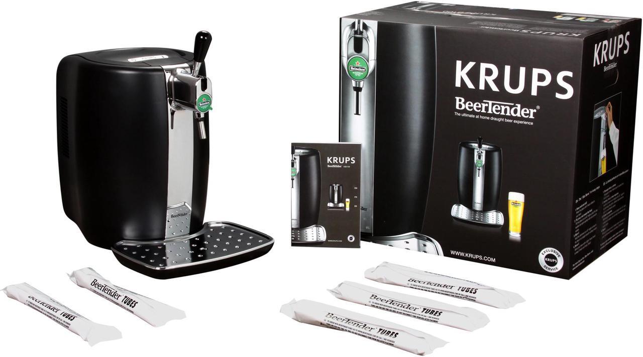 Alt view image 6 of 6 - KRUPS and HEINEKEN B100 BeerTender with Heineken Draught Keg technology, Black