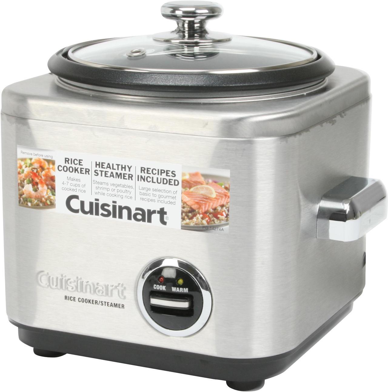 Cuisinart 4-Cup Stainless Steel Rice Cooker CRC-400