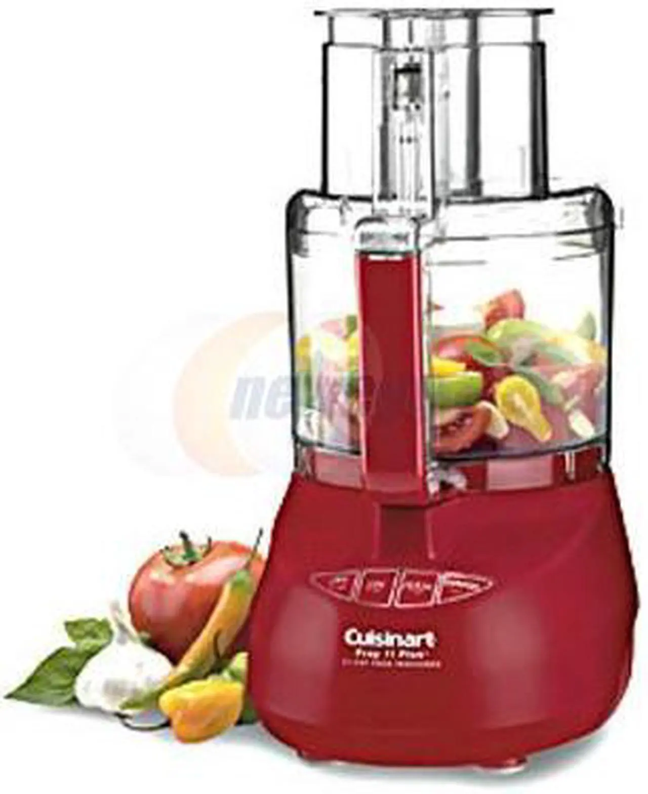 Main image of Cuisinart DLC-2011RN Red Prep 11 Plus 11-Cup Food Processor 2 Speeds