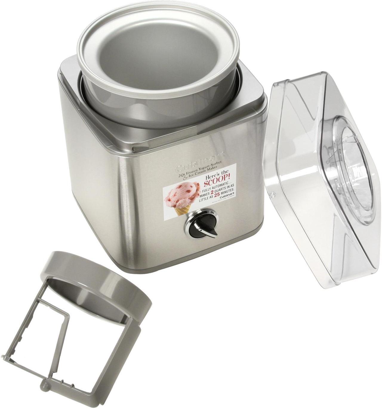 Alt view image 5 of 6 - Cuisinart ICE-30BC Pure Indulgence 2-Quart Automatic Frozen Yogurt, Sorbet, and Ice Cream Maker