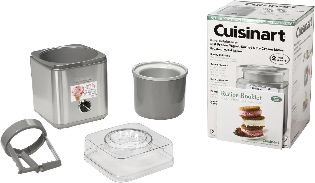 Alt view image 6 of 6 - Cuisinart ICE-30BC Pure Indulgence 2-Quart Automatic Frozen Yogurt, Sorbet, and Ice Cream Maker