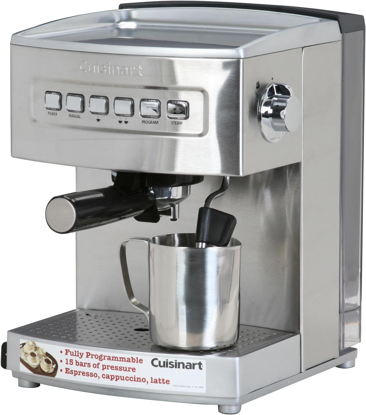 Cuisinart Programmable Espresso Maker, Stainless Steel EM-200