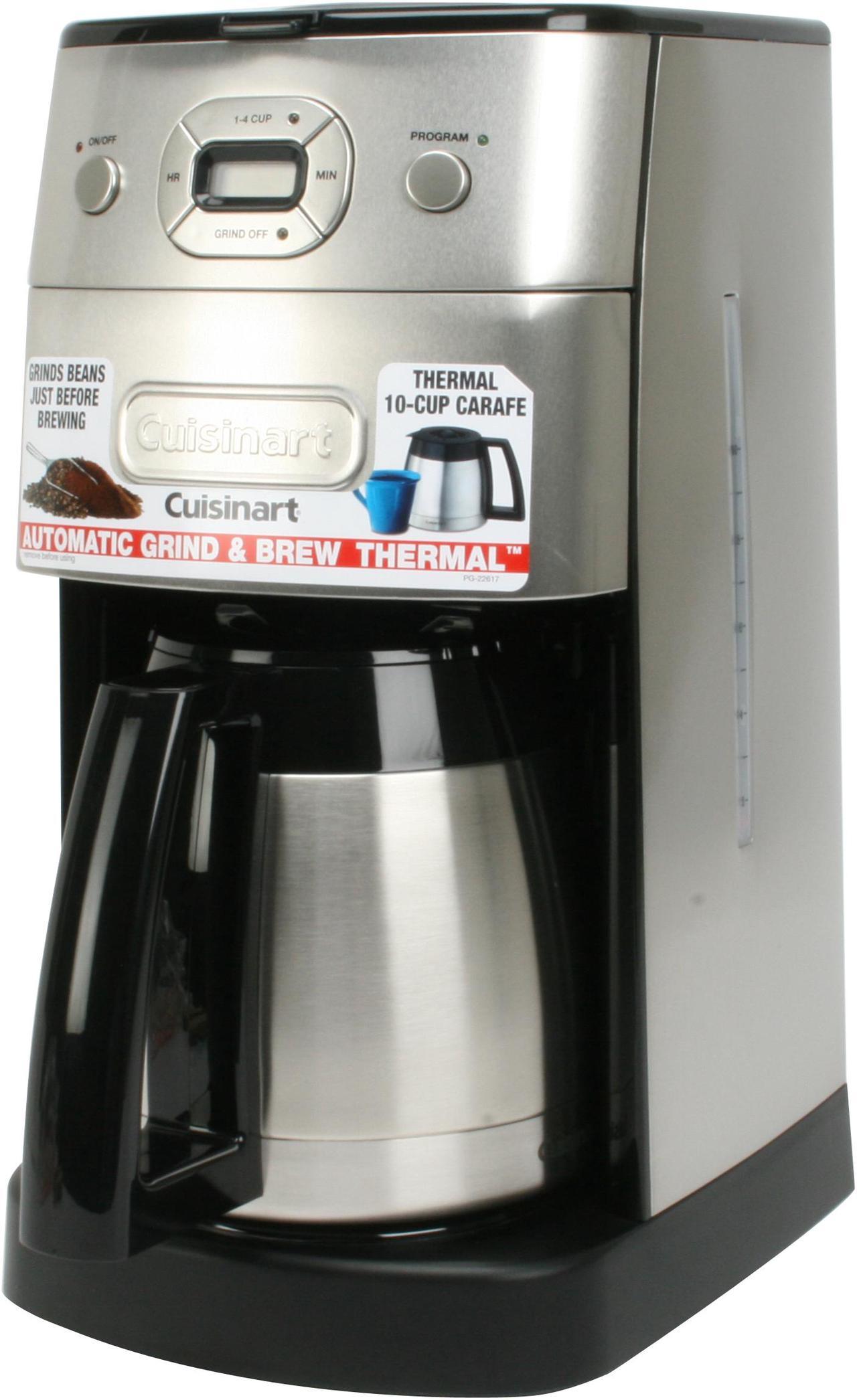 Cuisinart DGB-650BC Chrome Grind-and-Brew Thermal 10-Cup Automatic Coffeemaker