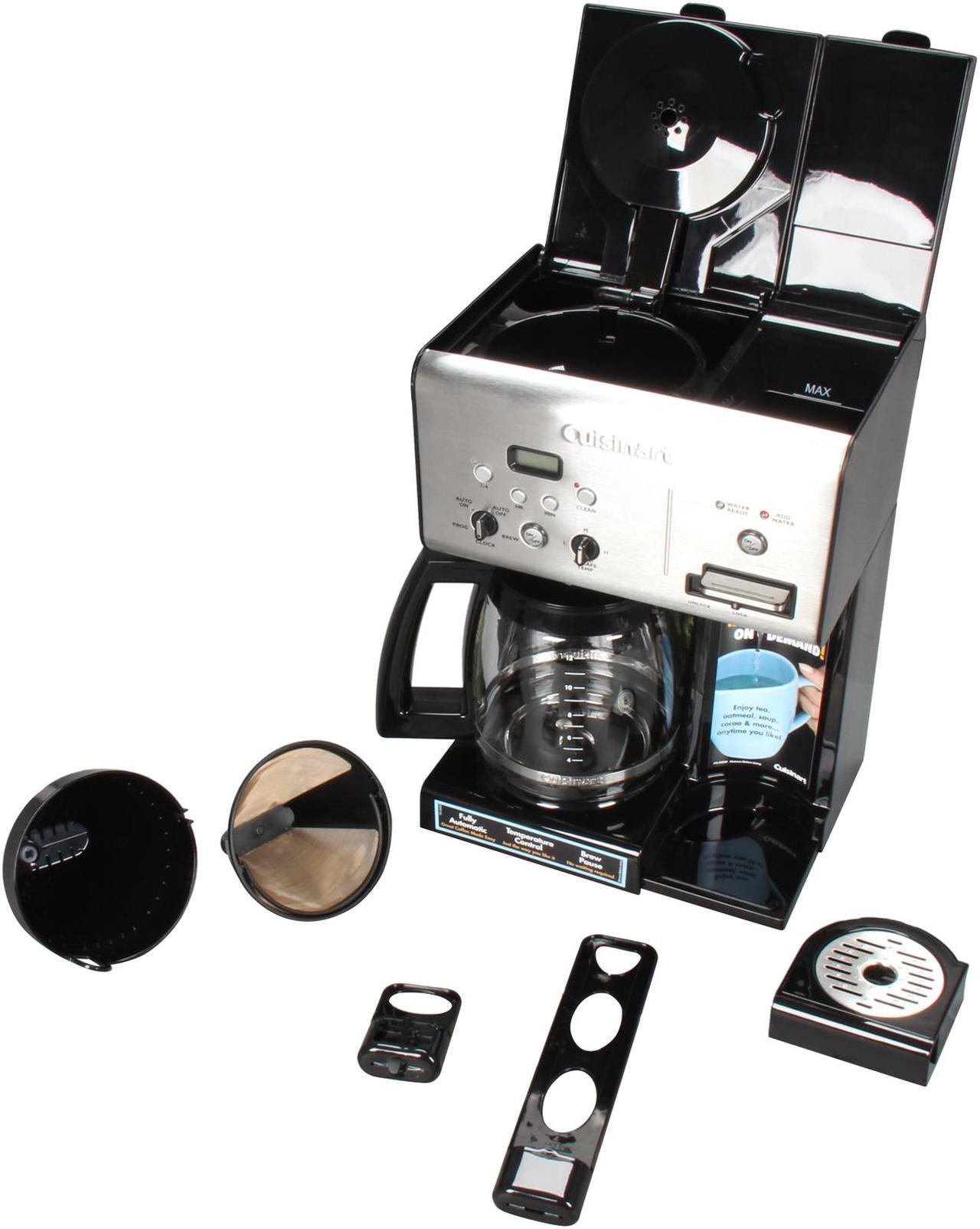 Alt view image 4 of 5 - Cuisinart CHW-12 Black/Steel Black/Stainless Coffee Plus 12-Cup Programmable Coffeemaker