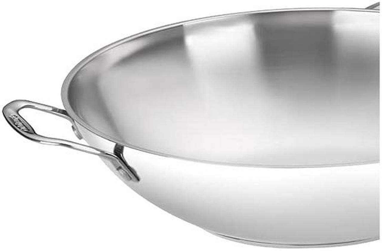 Alt view image 2 of 3 - Cuisinart 726-38H Chef's Classic Stainless 14-Inch Stir-Fry Pan with Helper Handle and Glass Cover