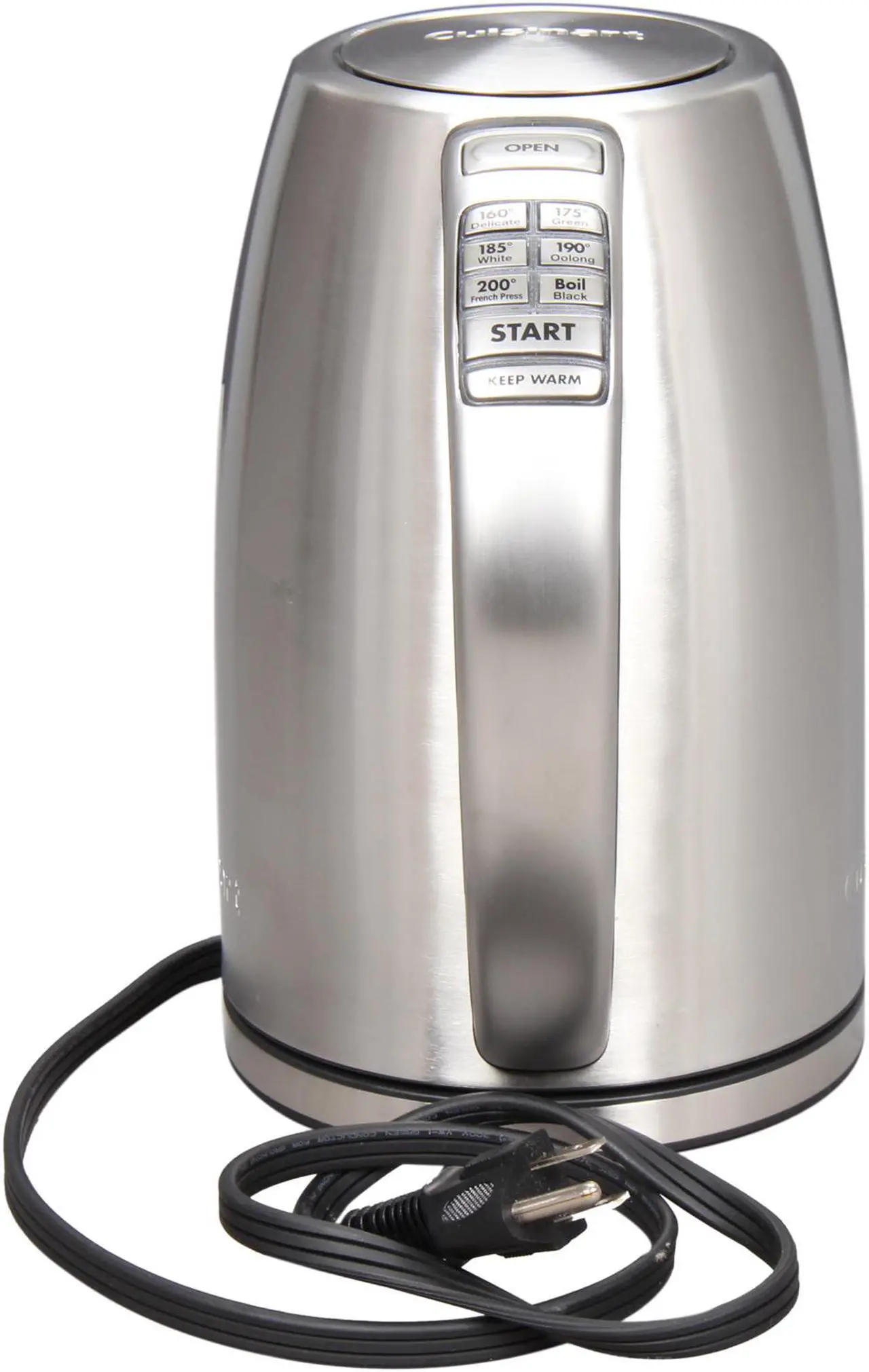 Alt view image 4 of 7 - Cuisinart CPK-17 Silver PerfecTemp cordless electric kettle with 1-2/3-liter capacity and concealed heating element, 1500 Watt/110 Volts stainless-steel