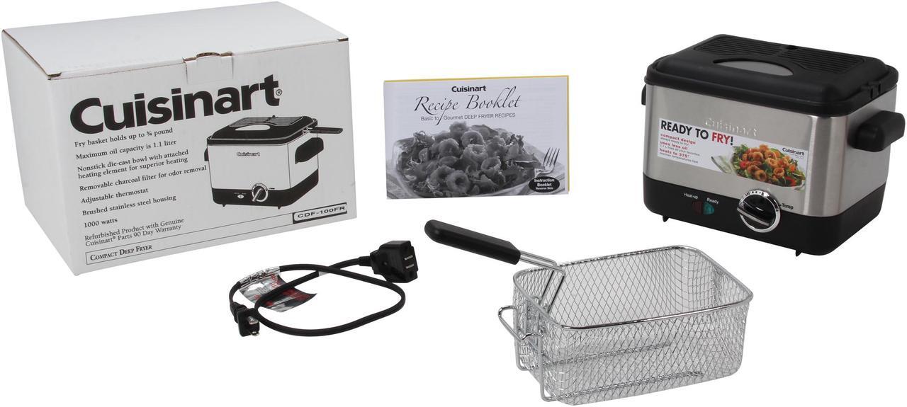 Alt view image 7 of 7 - Cuisinart CDF-100FR Compact Deep Fryer