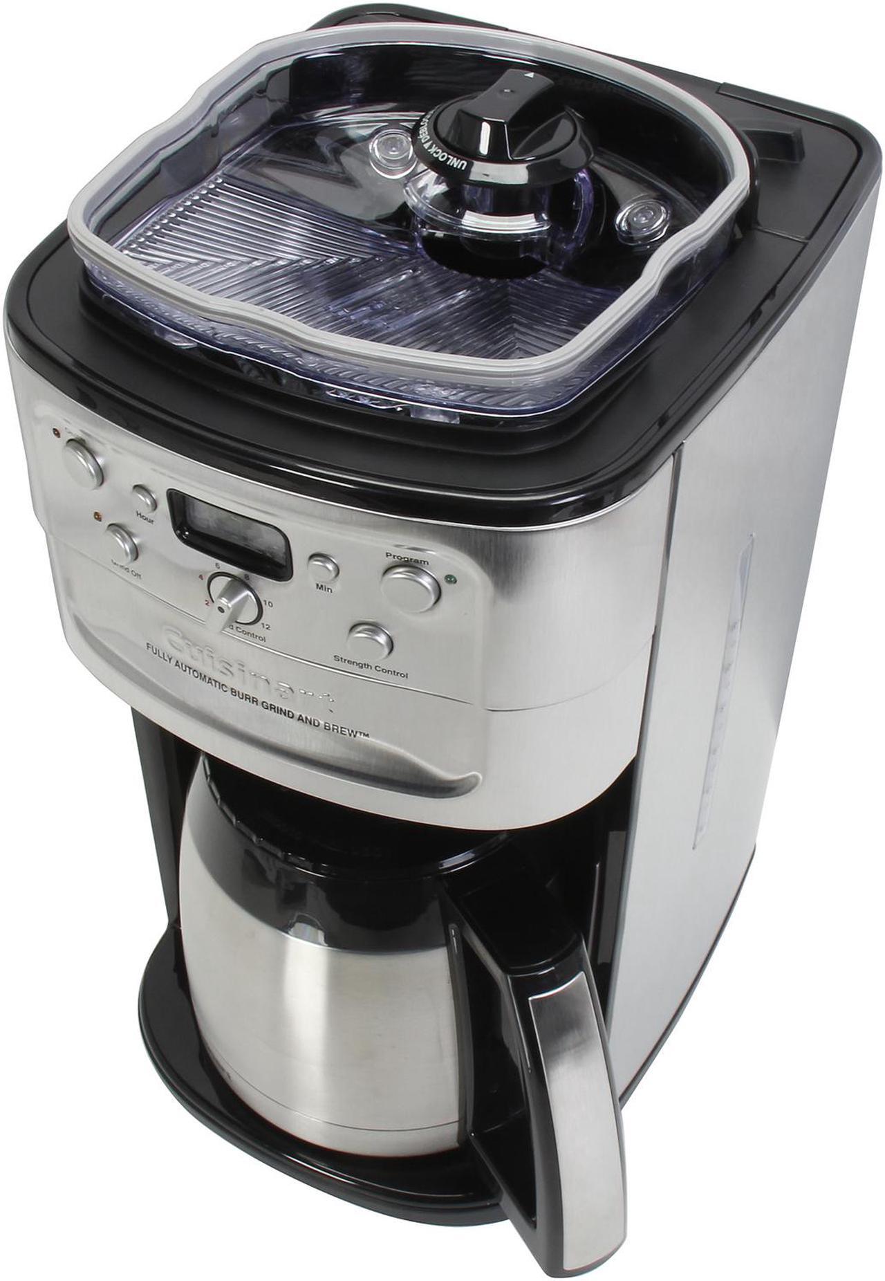 Alt view image 5 of 6 - Cuisinart Programmable Grind & Brew 12-Cup Automatic Coffeemaker, DGB-900BC