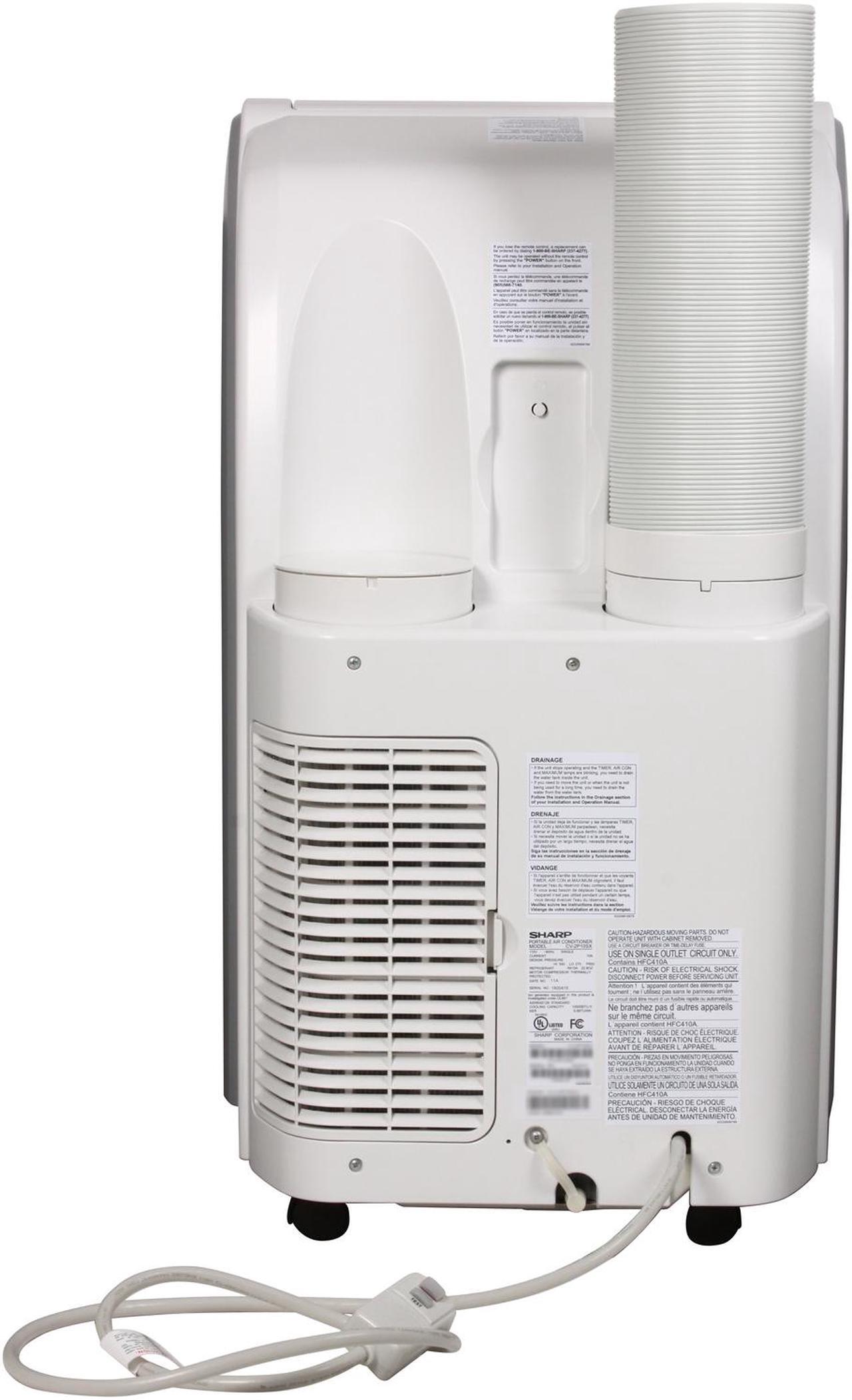 Alt view image 4 of 7 - SHARP CV-2P10SX 10,500 Cooling Capacity (BTU) Portable Air Conditioner with Remote Control