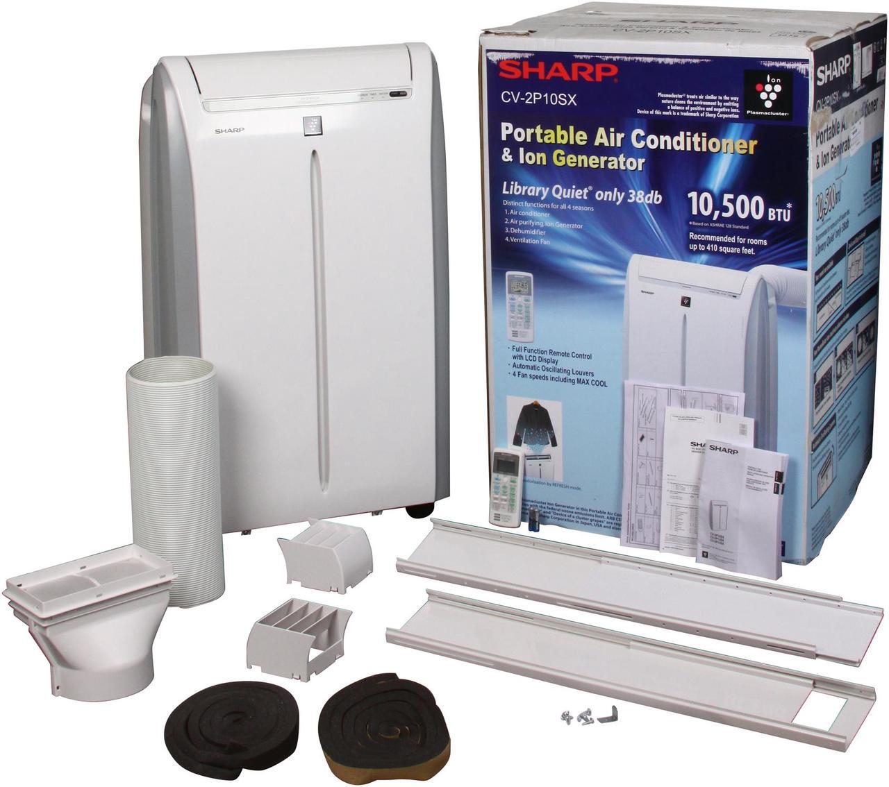 Alt view image 7 of 7 - SHARP CV-2P10SX 10,500 Cooling Capacity (BTU) Portable Air Conditioner with Remote Control