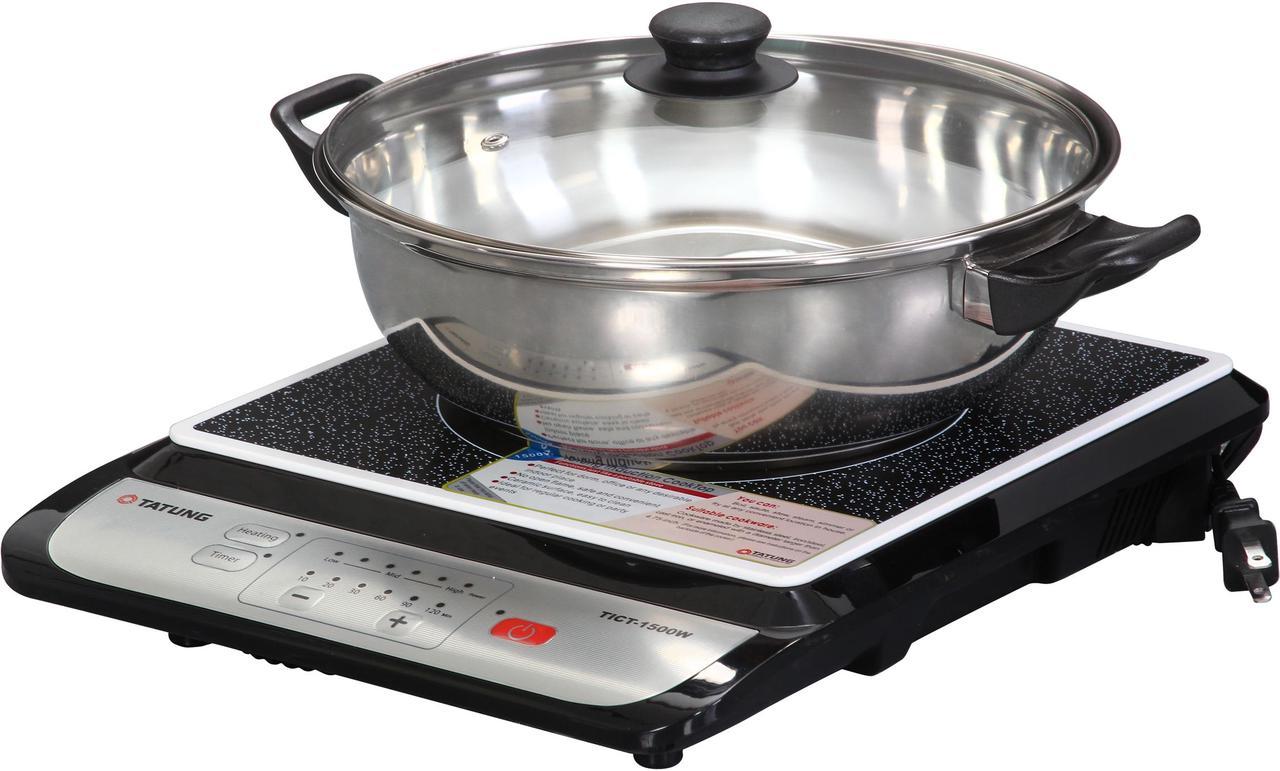 TATUNG TICT-1500W Induction Cook Top with Stainless Steel Pot