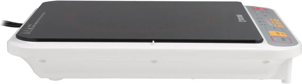 Alt view image 3 of 6 - Tatung TIH-F1500HU 1500 Watts Induction Cooktop with Stainless Steel Pot