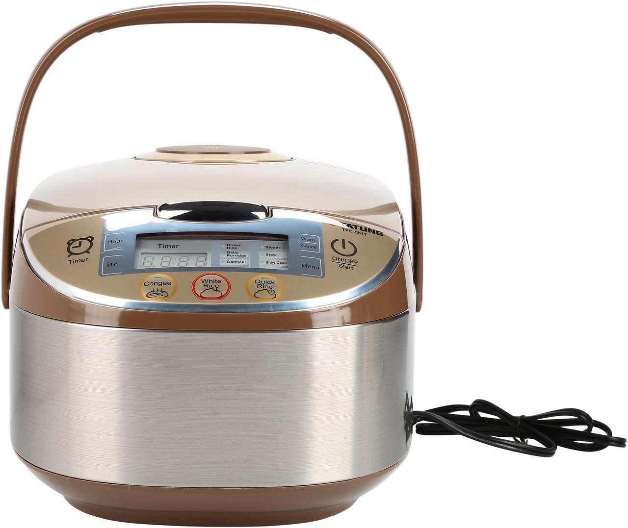 Alt view image 3 of 7 - Tatung Micom Fuzzy Logic Multi-Cooker and Rice Cooker, Champagne, 16 Cups Cooked / 8 Cups Uncooked, TFC-5817
